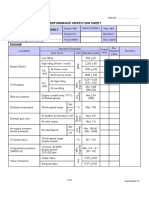 Dump Truck DT ..: Machine Performance Inspection Sheet HD785-7