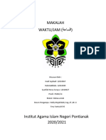 112A003 - Makalah Jam (الساعة) -Kelompok 10