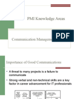 PMI Knowledge Areas: Communication Management