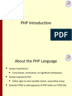 PHP Introduction