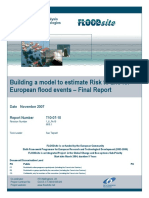Building A Model To Estimate Risk To Life For European Flood Events - Final Report