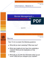 Assessment Mitigation: Biorisk Management