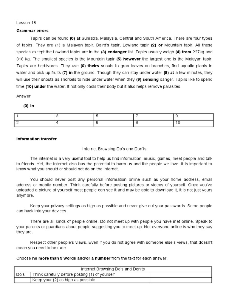Lesson 13 | PDF | Elephant | Conservation
