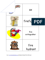 Firefighter Picture Dictionary