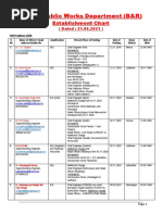 Punjab Public Works Department (B&R) : Establishment Chart