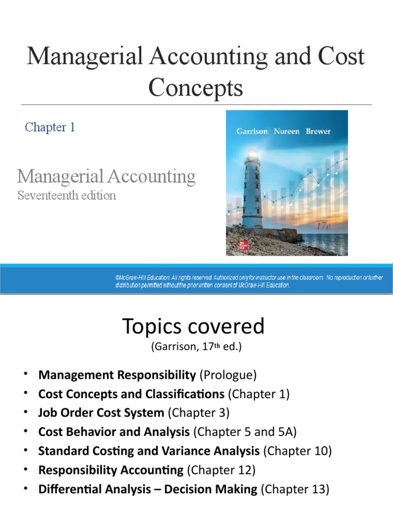 Accounting Cost Concepts | PDF | Management Accounting | Cost Of Goods Sold
