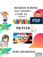 Vidya Bharati School: Virtual Assembly