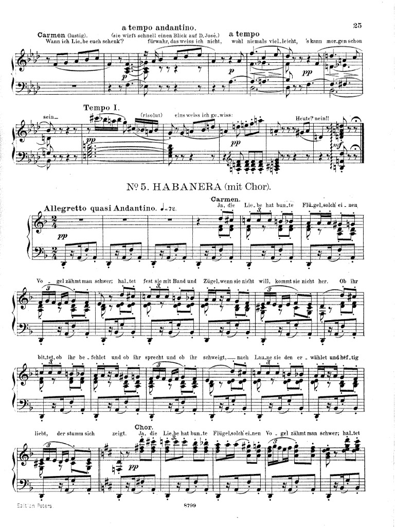 Bizet Carmen Habanera Pdf