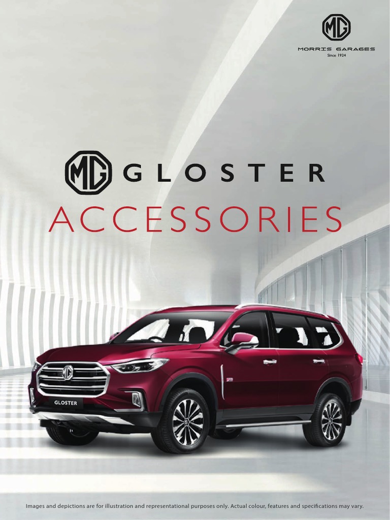 MG Gloster Accessories Brochure PDF Trunk (Car) Motor Vehicle