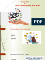 Presentation On Advantages and Disadvantages of Social Media