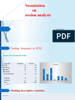 Presentation On Regression Analysis: Presented by