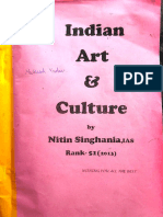 01 Indian Art - Culture Handwritten Notes - IAS 51 Rank (Nitin Singhania)
