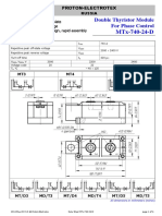 Mtx-740-24-D: Double Thyristor Module For Phase Control