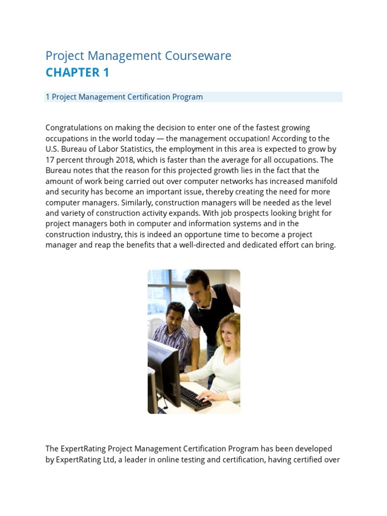 Project Management Courseware | PDF | Internal Rate Of Return | Present ...