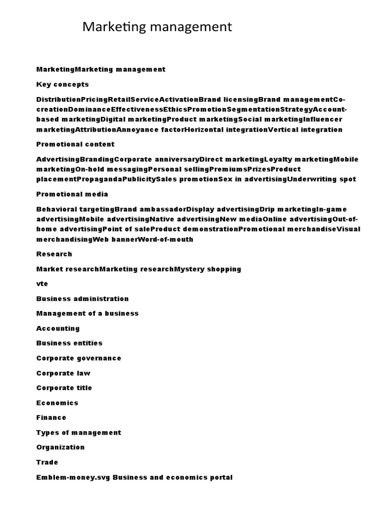 Marketing Management | PDF | Marketing | Business