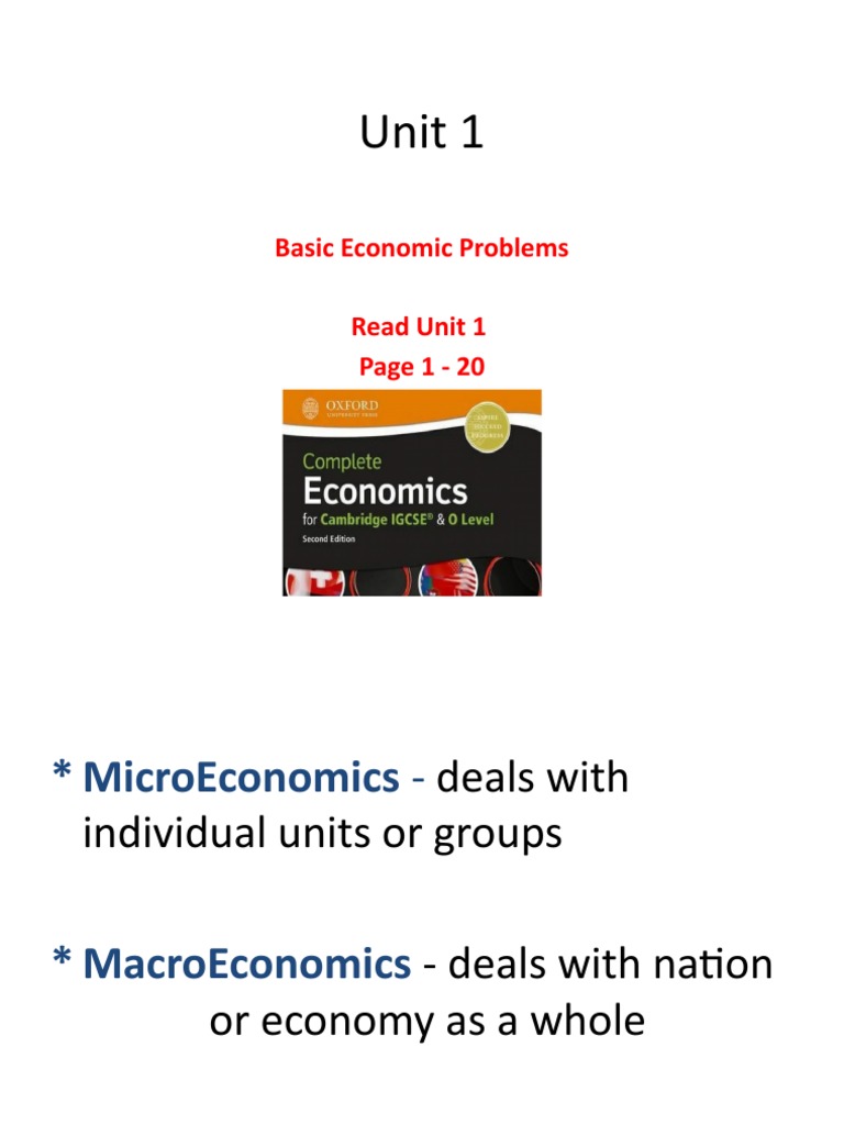 Understanding Basic Economic Problems | PDF | Economics | Business ...