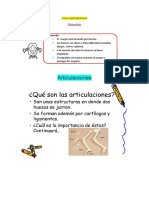 Ciencias Naturales Articulaciones