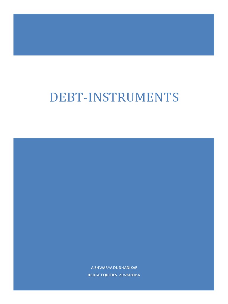 Understanding Debt Instruments and Bonds | PDF | Bond Duration | Bonds ...