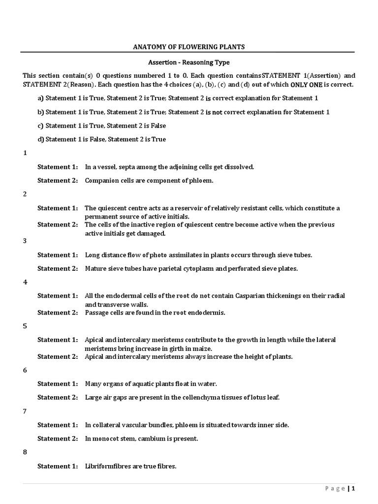 Anatomy of Flowering Plants-2 | PDF | Plant Stem | Branches Of Botany