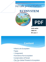 Essential ECOSYSTEM Functions and Conservation