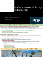 5.4. Las Sociedades Urbanas en La Baja Edad Media