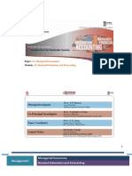 Paper:: 11, Managerial Economics 10, Demand Estimation and Forecasting