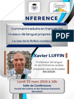 Conférence Xavier Luffin