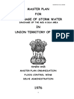 Master Plan FOR Drainage of Storm Water IN Union Territory of Delhi