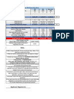 201 & 202 - Cost Sheet 