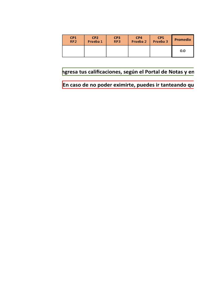 Para Calcular Nota Final MAT1110 | PDF