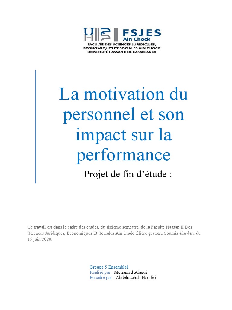 Motivation et Performance en Entreprise | PDF | Motivation | Motivant