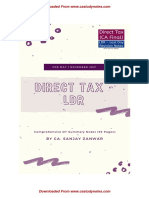 Direct Tax Revision Notes
