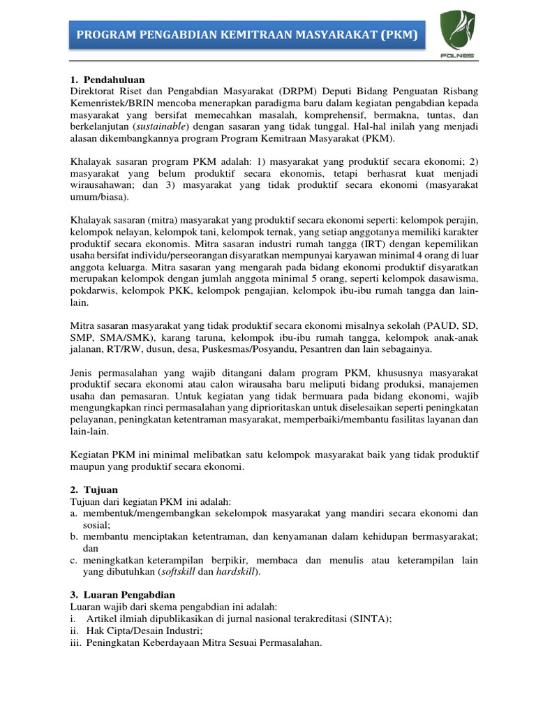 Program Kemitraan Masyarakat Berkelanjutan | PDF | Bisnis