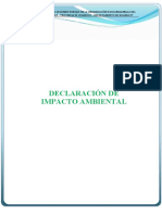 Estudio de Impacto Ambiental