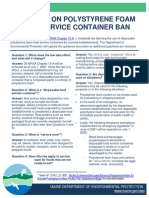 Guidance On Polystyrene Foam Food Service Container BAN: 38 MRSA Chapter 15-A
