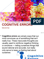 Cognitive Errors: Mahwish Naz