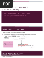 KKKQ1223 Engineering Mathematics (Linear Algebra) : Best Approximation Least Squares Least Squares Fitting To Data