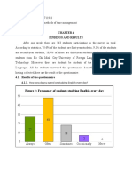 Findings and Results: Figure 2: Frequency of Students Studying English Every Day