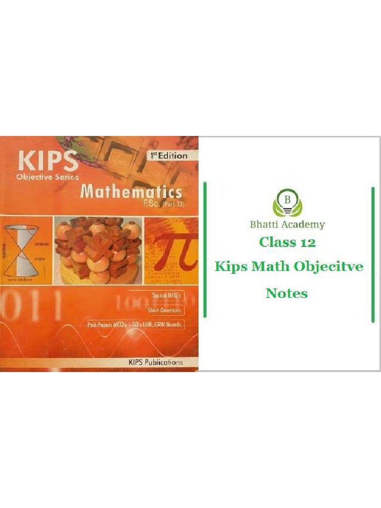 12th Kips Objective Mathematics - Helping Book-Mdcat by Future Doctors ...