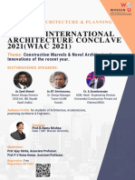 Woxsen International Architecture Conclave 2021 (WIAC 2021) : School of Architecture & Planning
