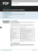 Section 1: The Basic Economic Problem