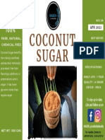 Coconut Sugar: Pure, Natural, Chemical Free