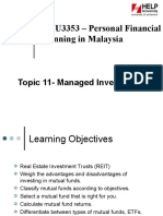 Topic 11 - Managed Investments