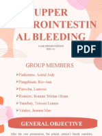 Upper Gastrointestin Al Bleeding: Case Presentation BSN 3-1