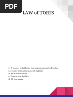 Law of Torts: Join Law Entrance Exam