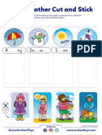 Weather Cut and Stick Activity Sheet Amended