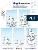 Melting Snowman Activity Sheet