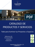 Catálogo Productos e Iluminación LED