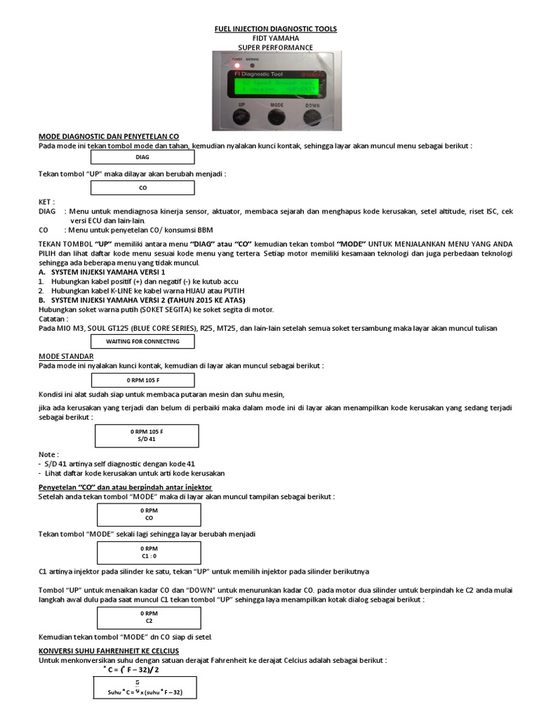 Fuel Injection Diagnostic Tools PDF