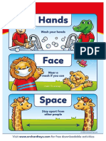 Hands Face Space Poster
